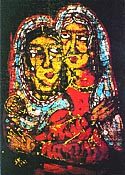 P. Solomon Raj:  Batik "Maria und Elisabeth"